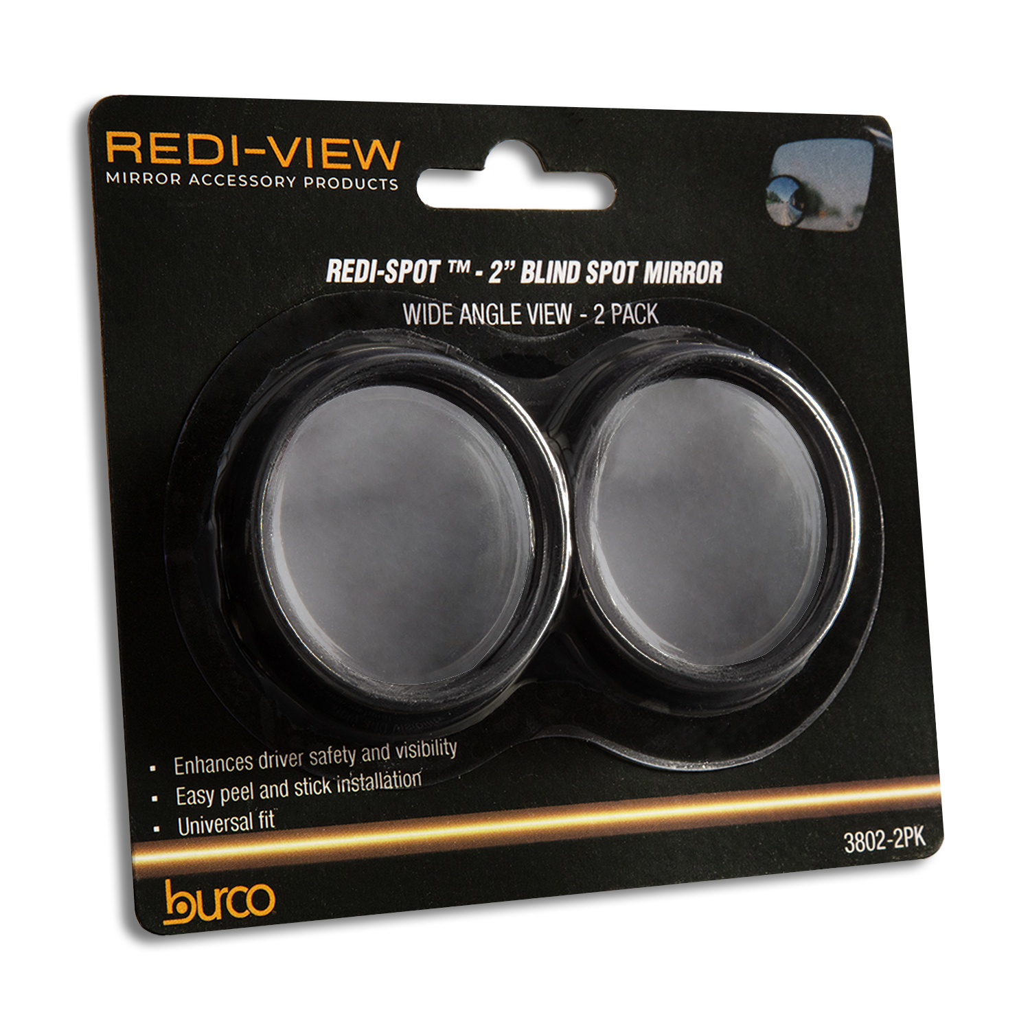 BURCO 2  REDI-SPOT MIRROR TWO-PACK